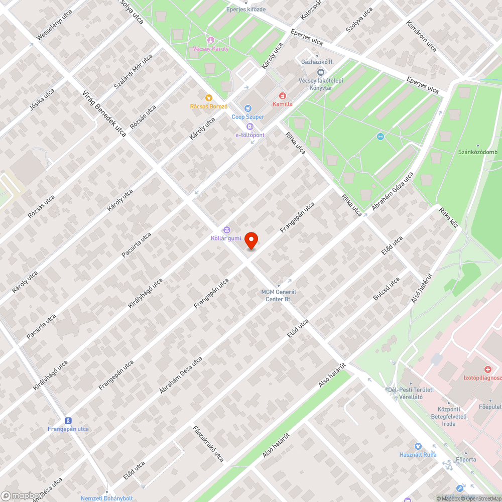 Megbarnult utcanévtábla - Frangepán bejelentés helye