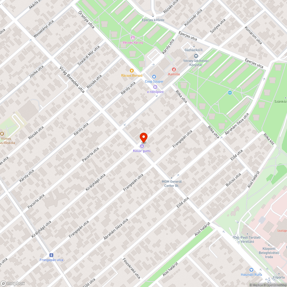 Megbarnult utcanévtábla - Virág bejelentés helye