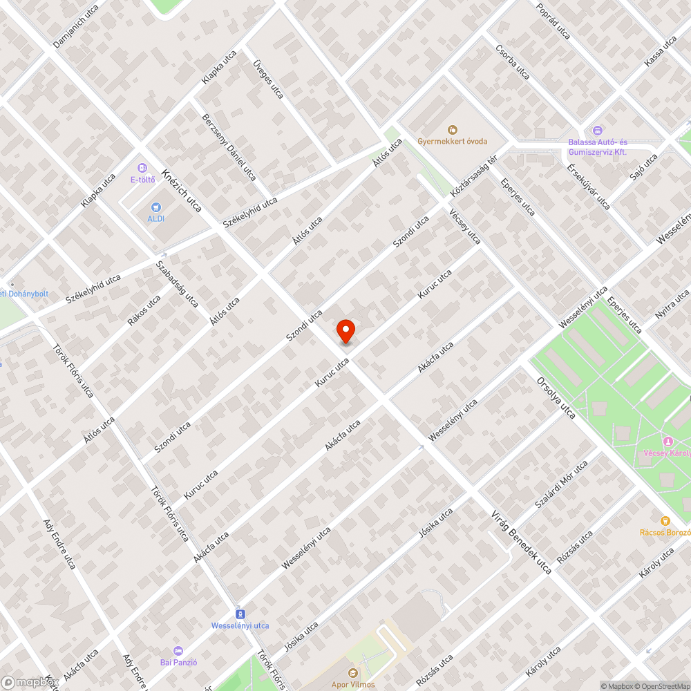 Megbarnult utcanévtáblák - Kuruc bejelentés helye