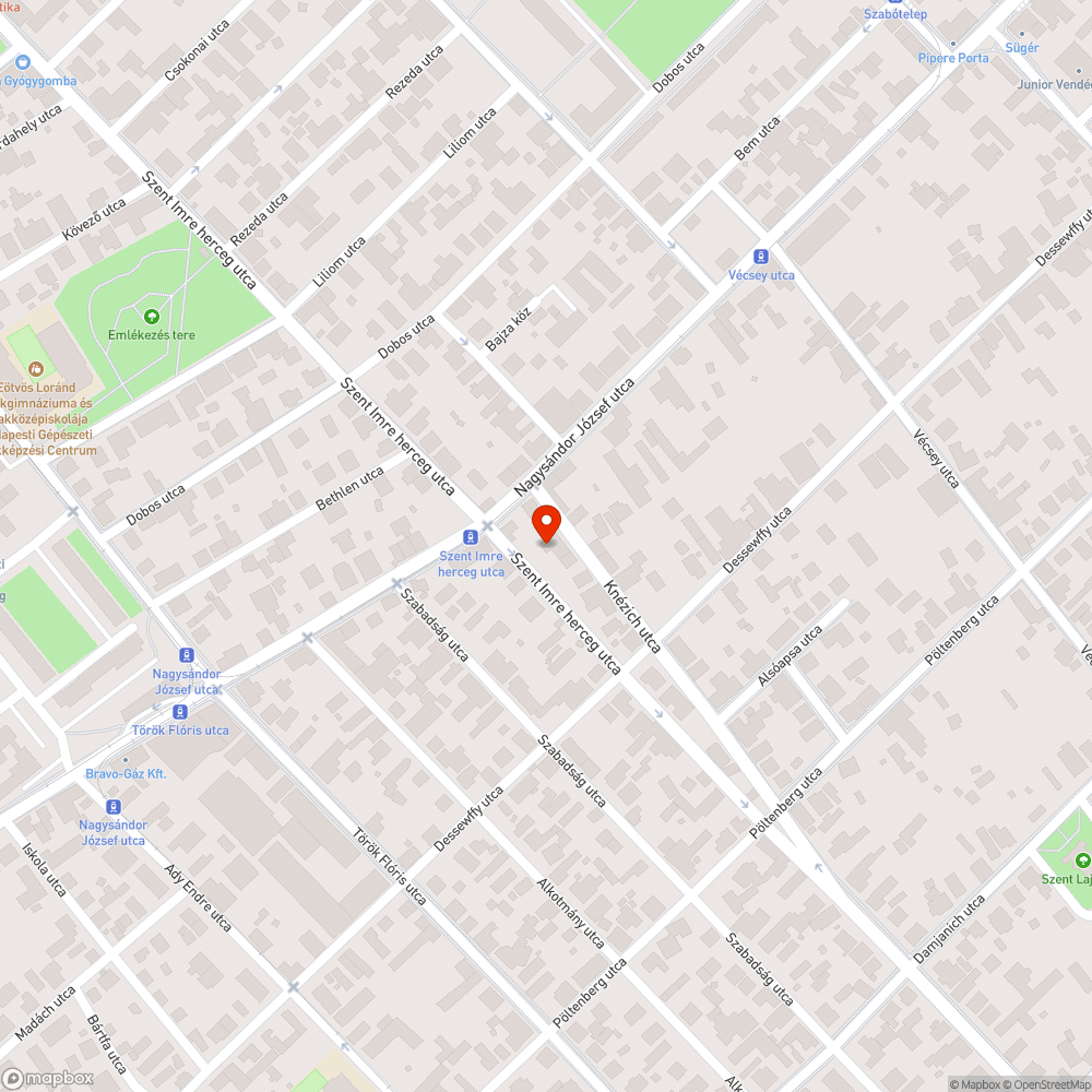 Autógumik - Knézits bejelentés helye