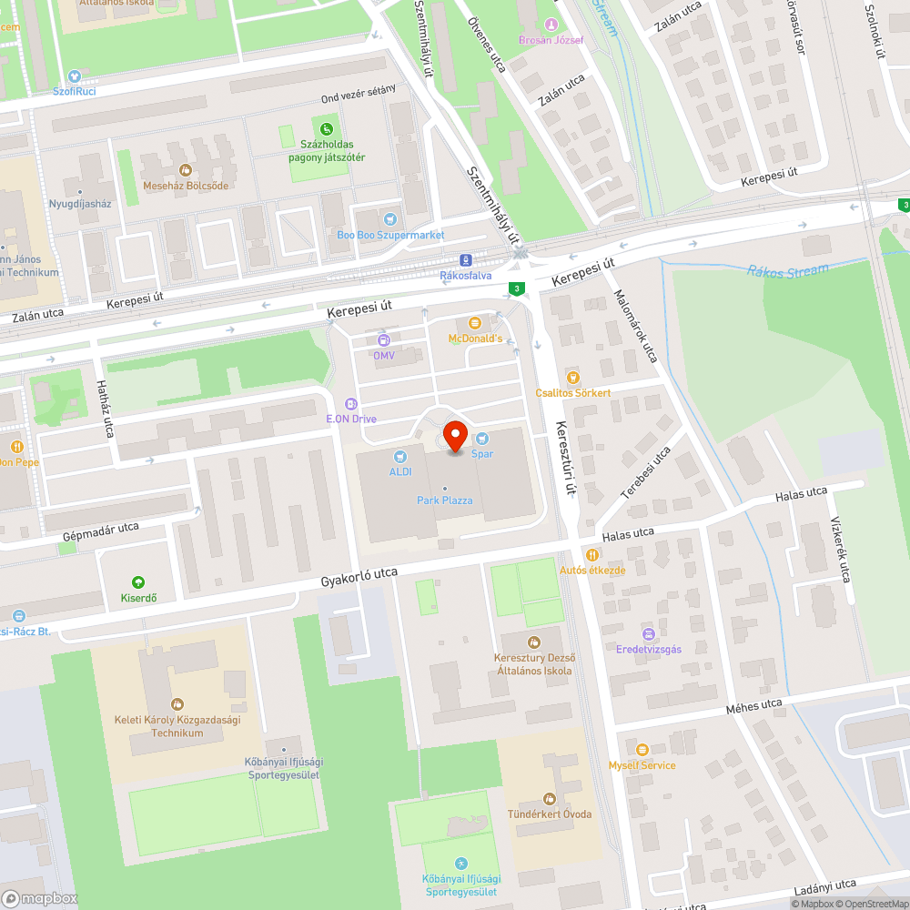 Elhagyott jármű - Park Pláza bejelentés helye