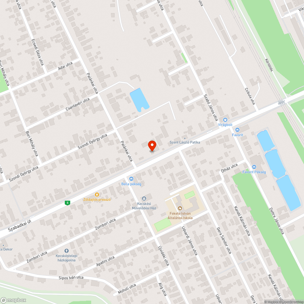 Rossz állapotú járda bejelentés helye