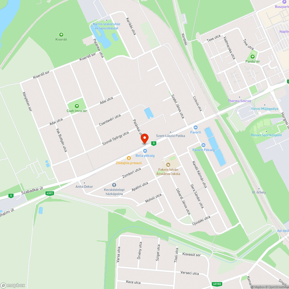 Rossz állapotú járda bejelentés helye