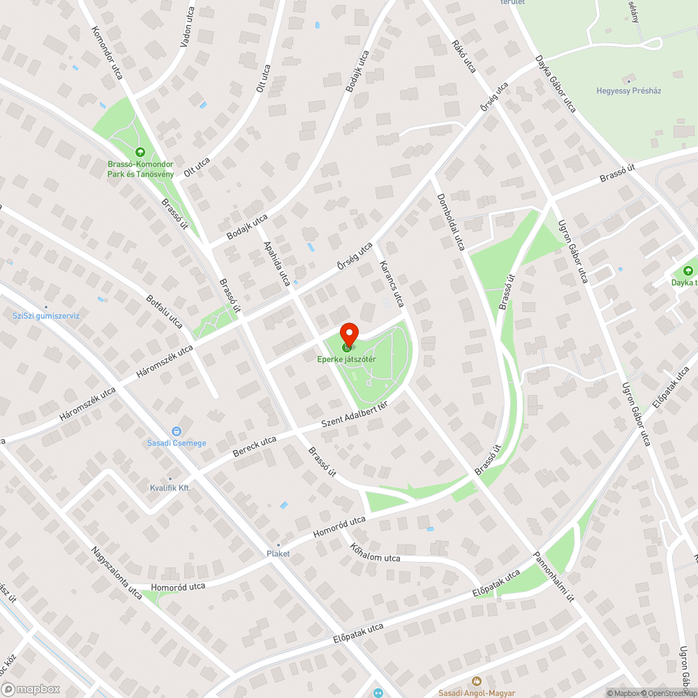 Játszóeszköz javítása bejelentés helye