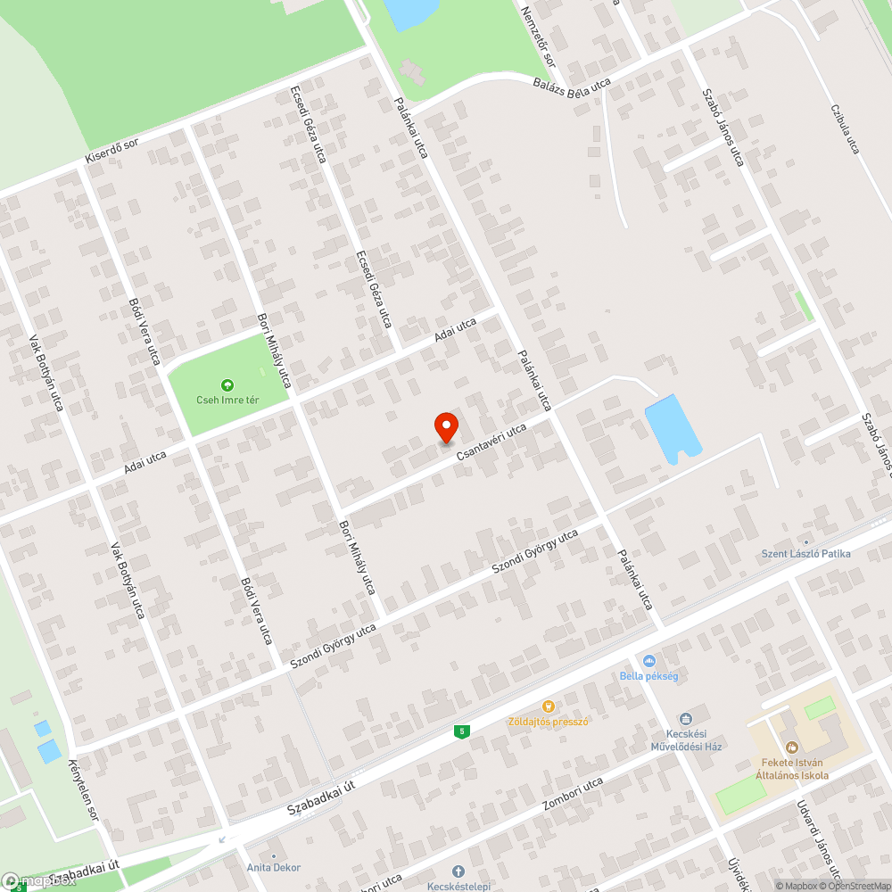 Mélyedés az aszfaltban bejelentés helye