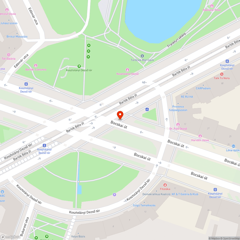 Erősen erodált bejelentés helye