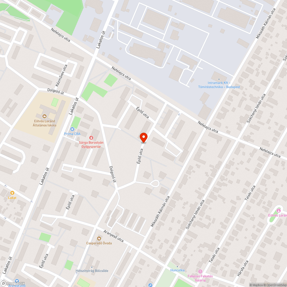 Frekventált járdaszakasz tele hibával, sérüléssel bejelentés helye