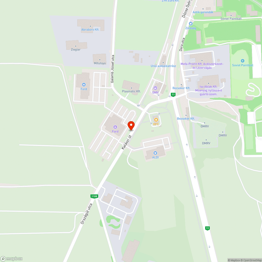 Kiégett lámpa bejelentés helye