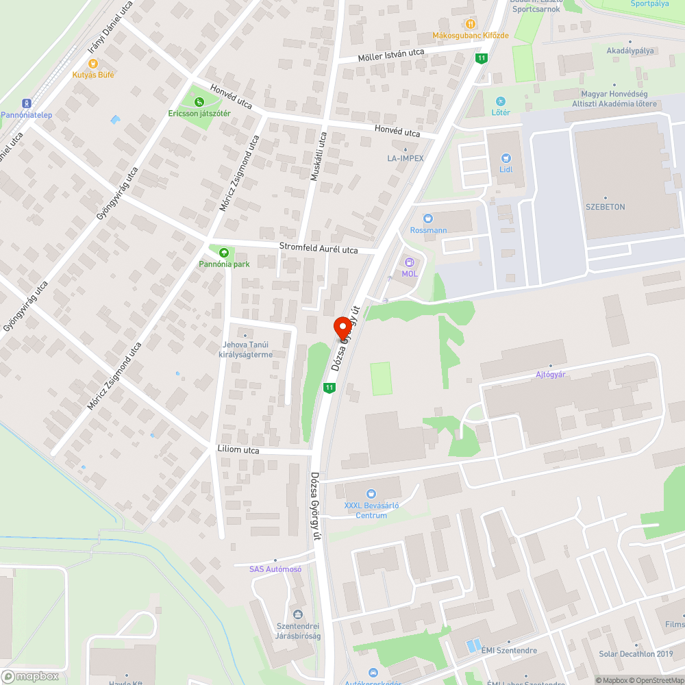 Egyik oldalon sok lámpa kiégett bejelentés helye