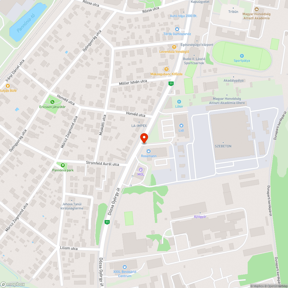 Kiégett lámpa a zebránál bejelentés helye