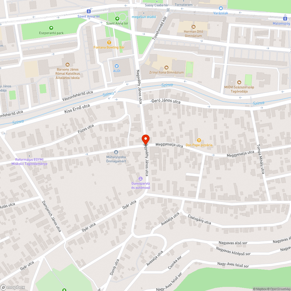 Nyitott közműszekrény bejelentés helye