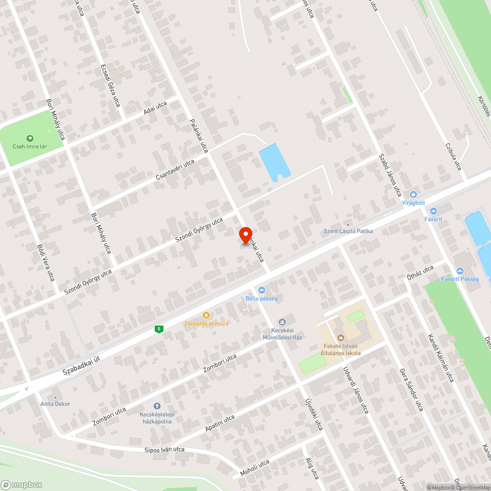 Közműakna bejelentés helye