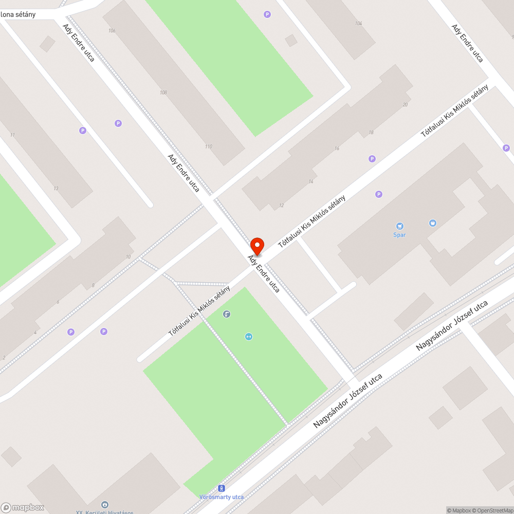 Szemét az utcán bejelentés helye