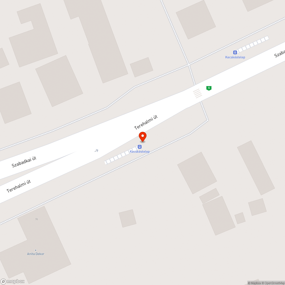 Nem fedett buszmegálló bejelentés helye