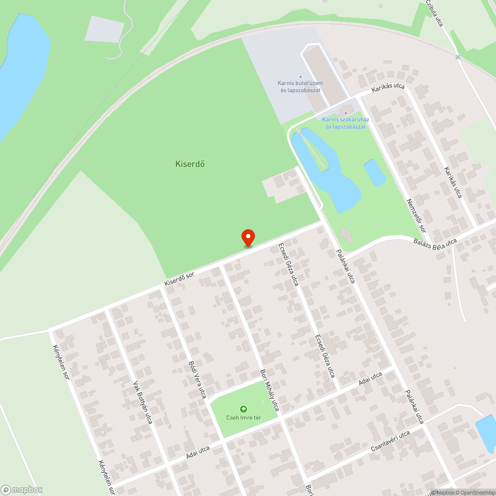 Aszfaltozatlan úttest bejelentés helye