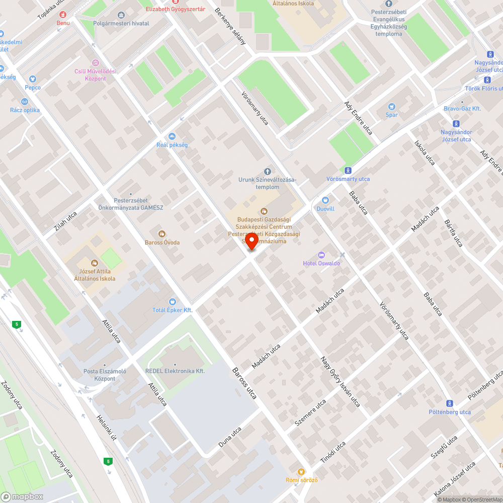 Porladó, lyukas aknafedél bejelentés helye