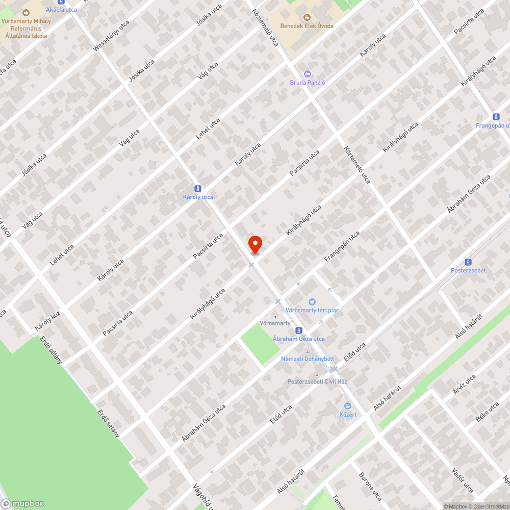 Barnuló utcatábla bejelentés helye