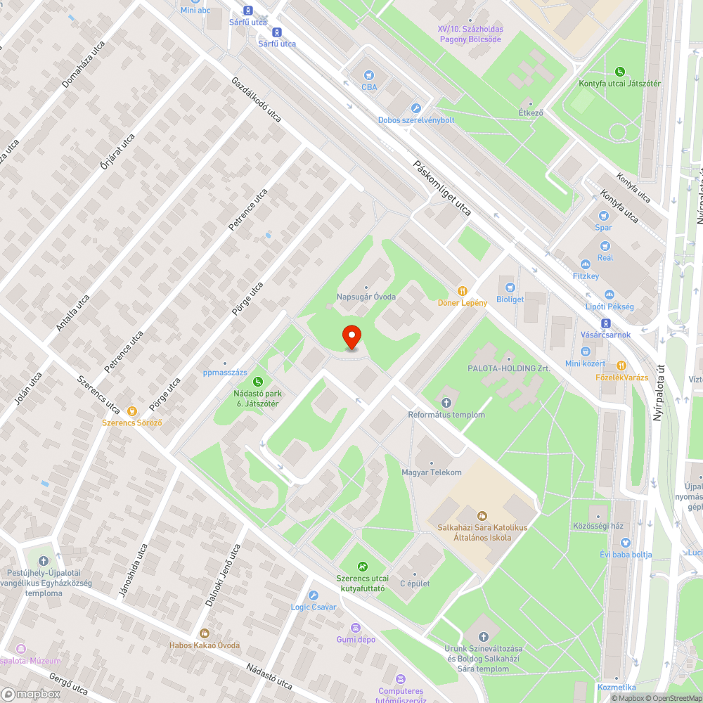 Park felújítás után nem pakoltak el bejelentés helye