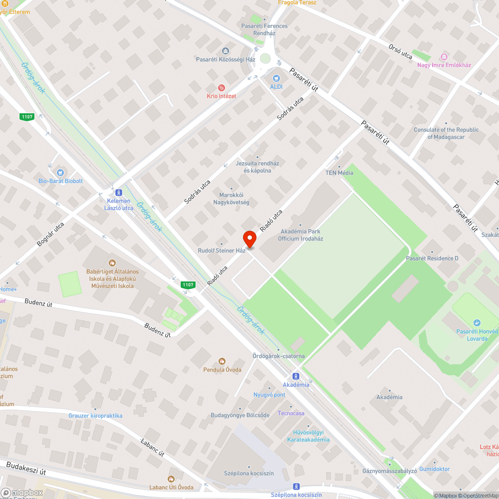 Kukák a járda közepén bejelentés helye