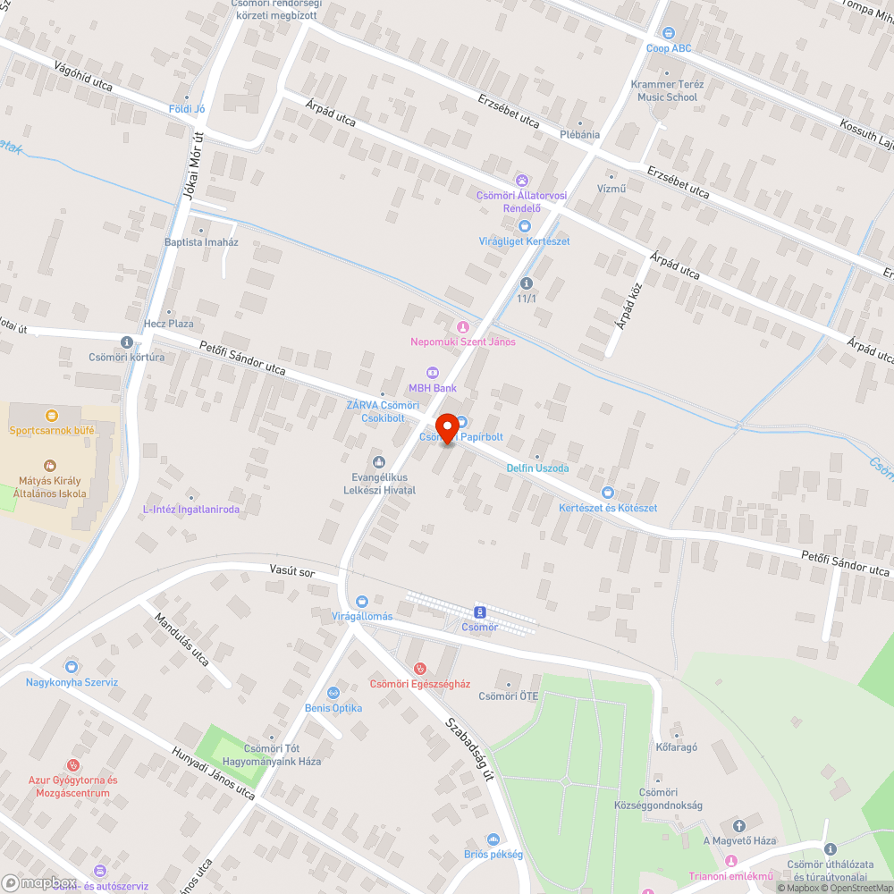 Kopott aknafedlappár bejelentés helye