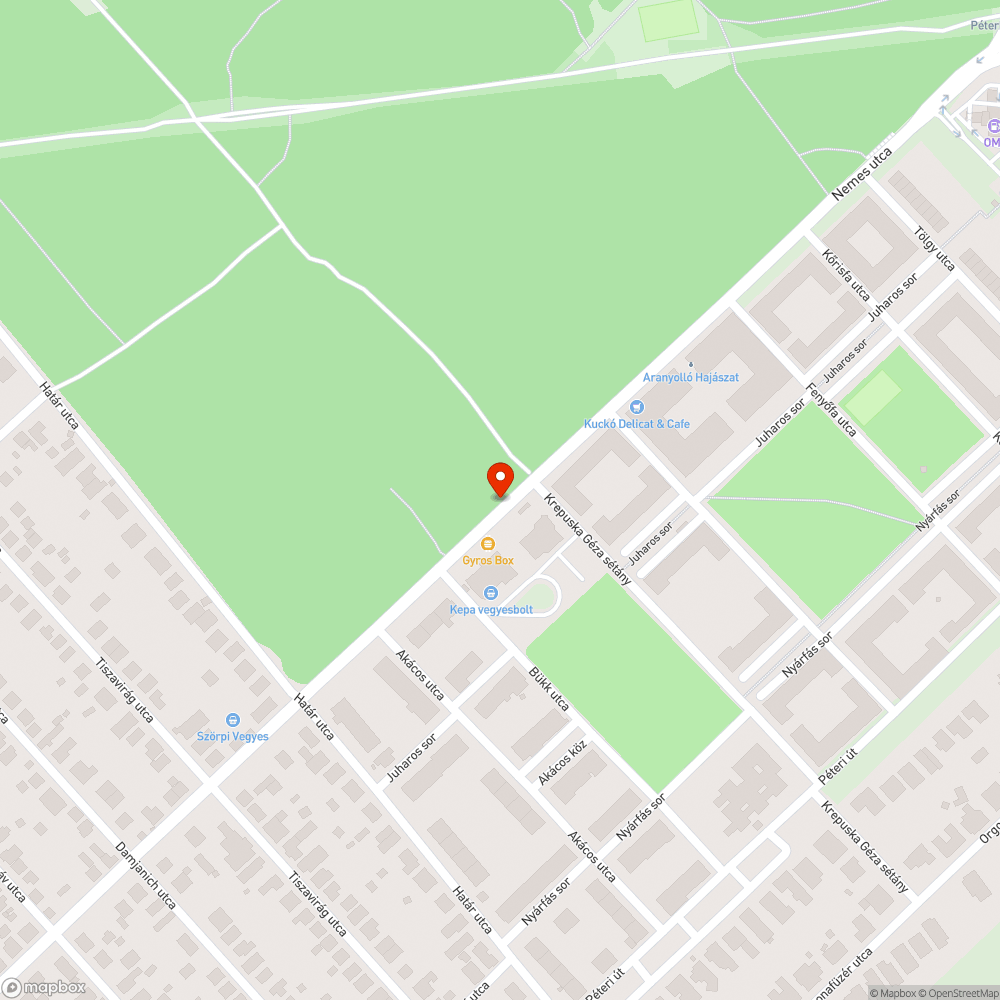 Kidőlő félben lévő Postaláda bejelentés helye