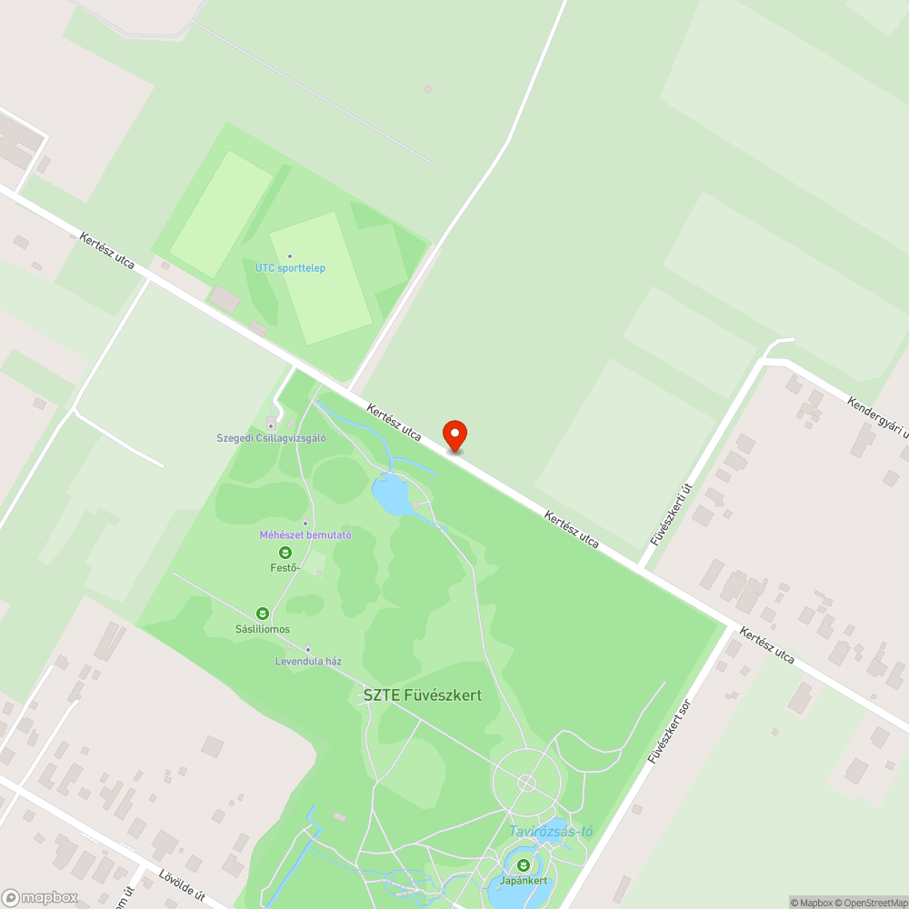 Kertész utca balesetveszélyes útfelület bejelentés helye