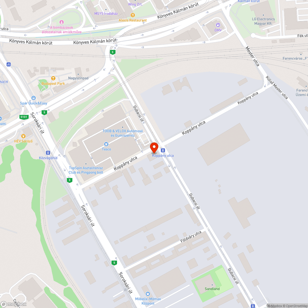 Hiányzó utcanévtáblák bejelentés helye