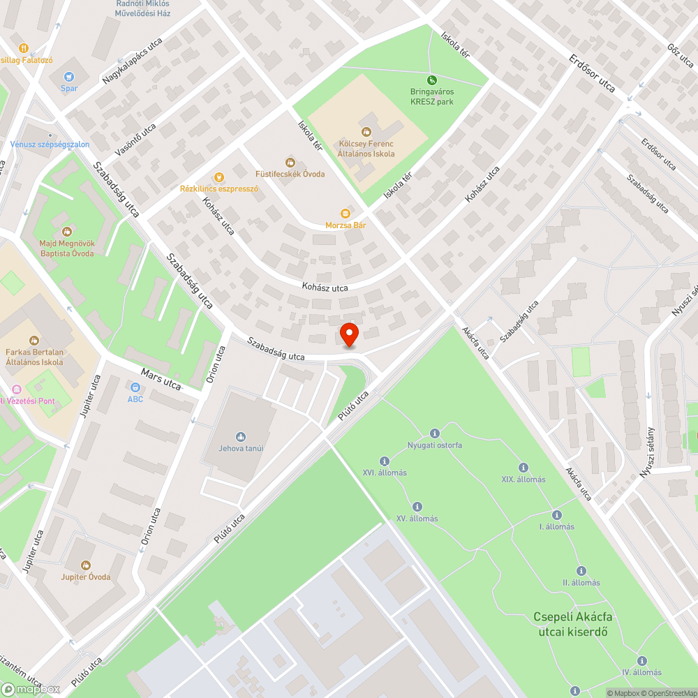 Kidőlő közl. tábla bejelentés helye