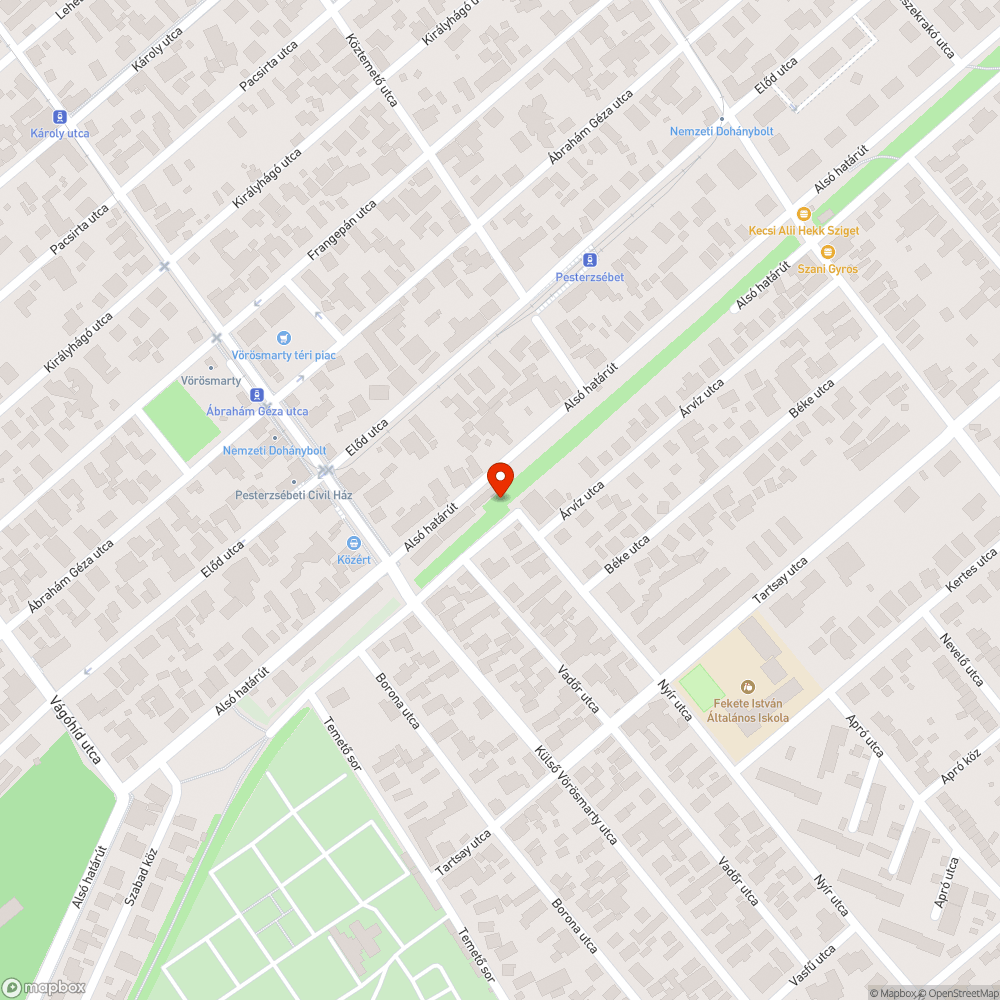 Rendszám nélküli BMW bejelentés helye