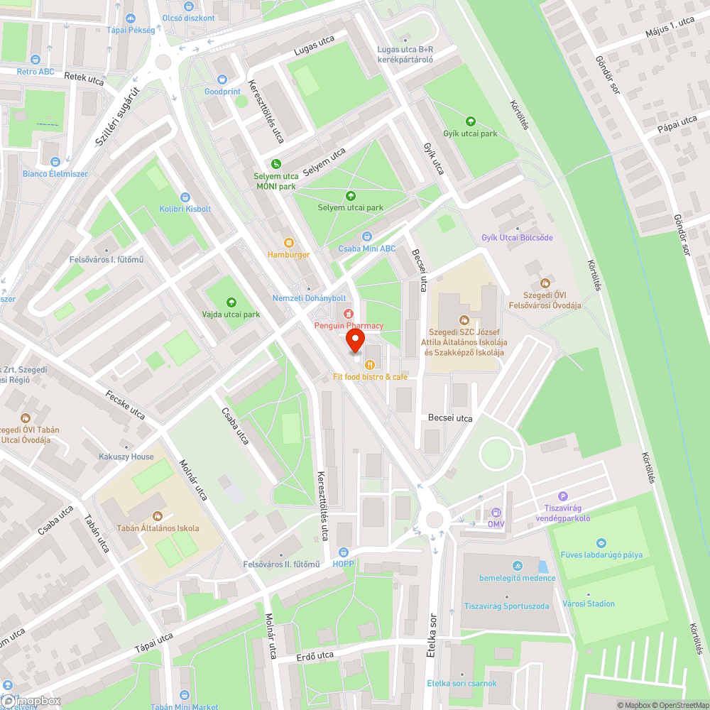 Beszakadt járdafelület bejelentés helye