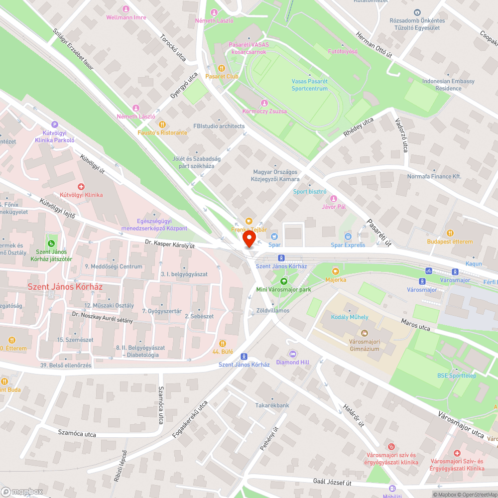 Kidőntött lámpa bejelentés helye