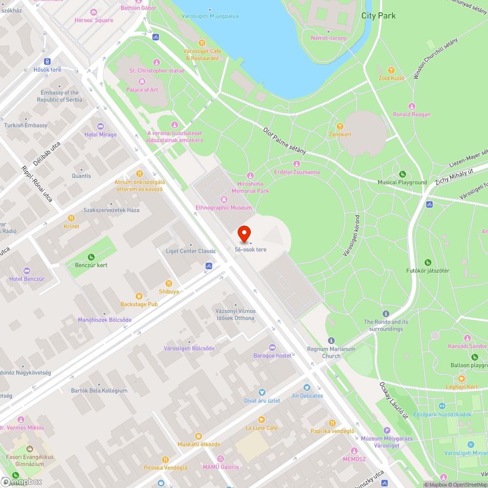 Balesetveszélyes járdaszakaszok az új Néprajzi Múzeumnál bejelentés helye