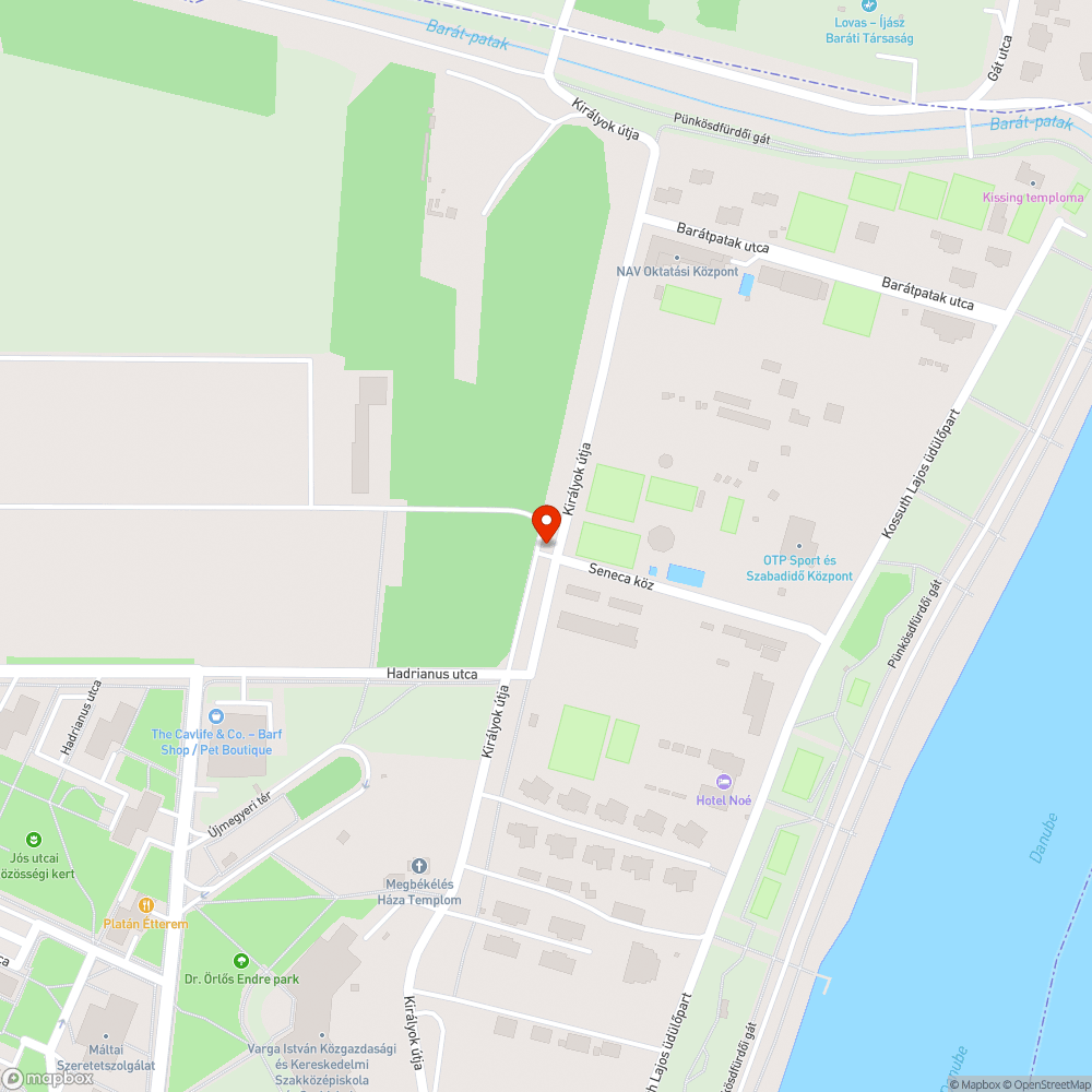 Elhagyott busz és autó bejelentés helye