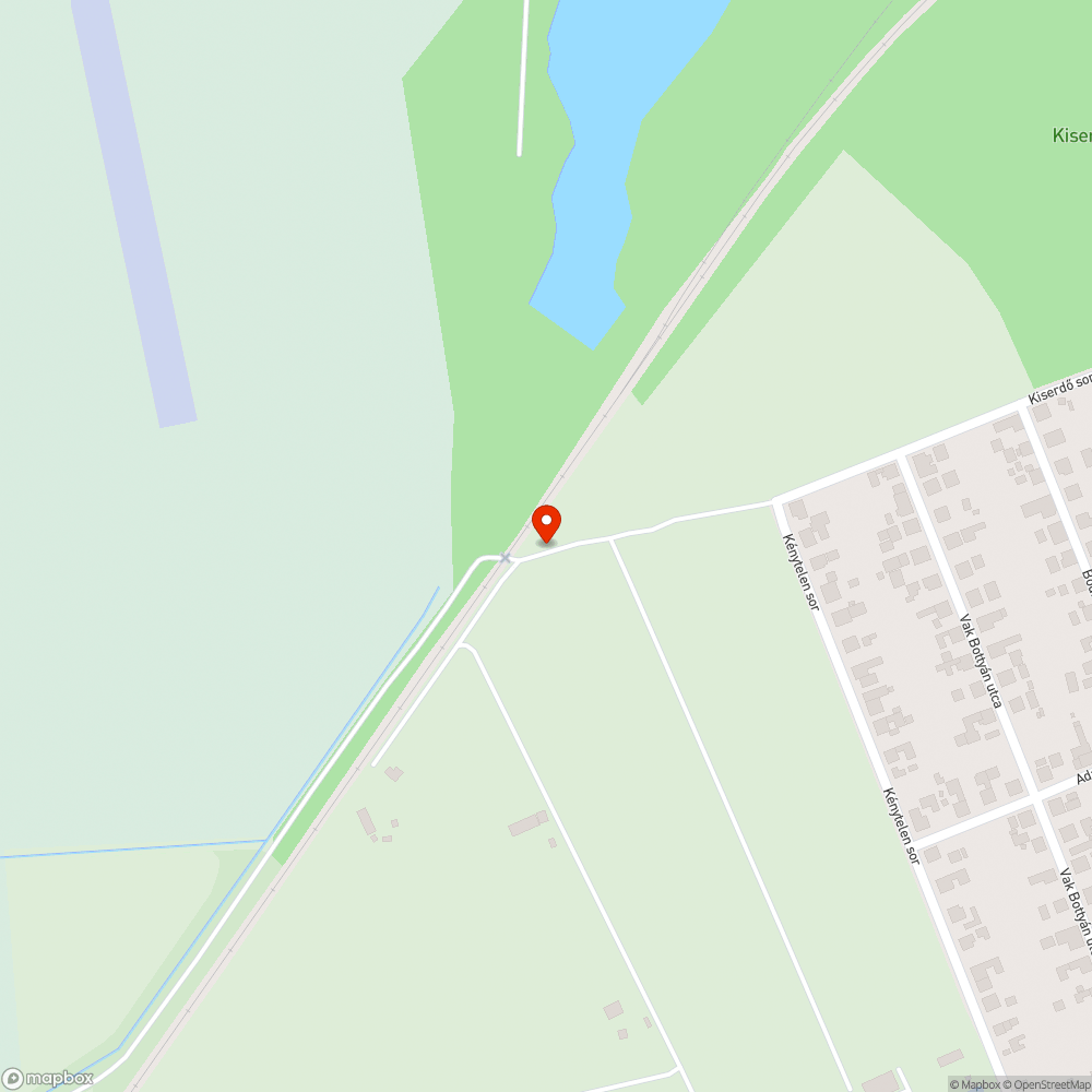 Aszfaltozatlan utcaszakasz bejelentés helye