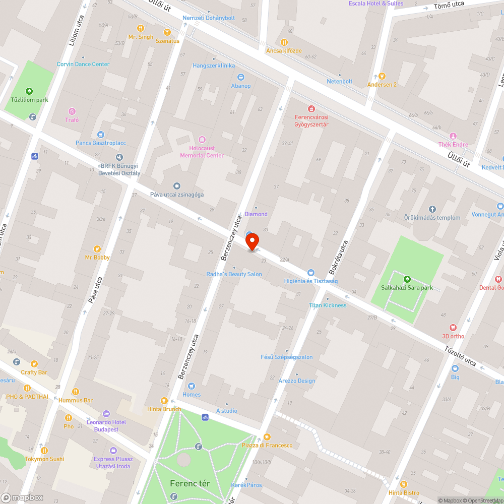 Folyamatosan világító utcai lámpák bejelentés helye