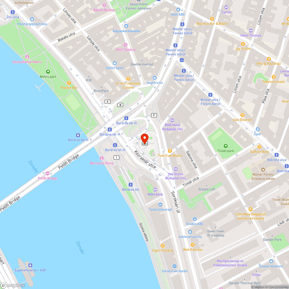 Elhagyott bevásárlókocsi bejelentés helye