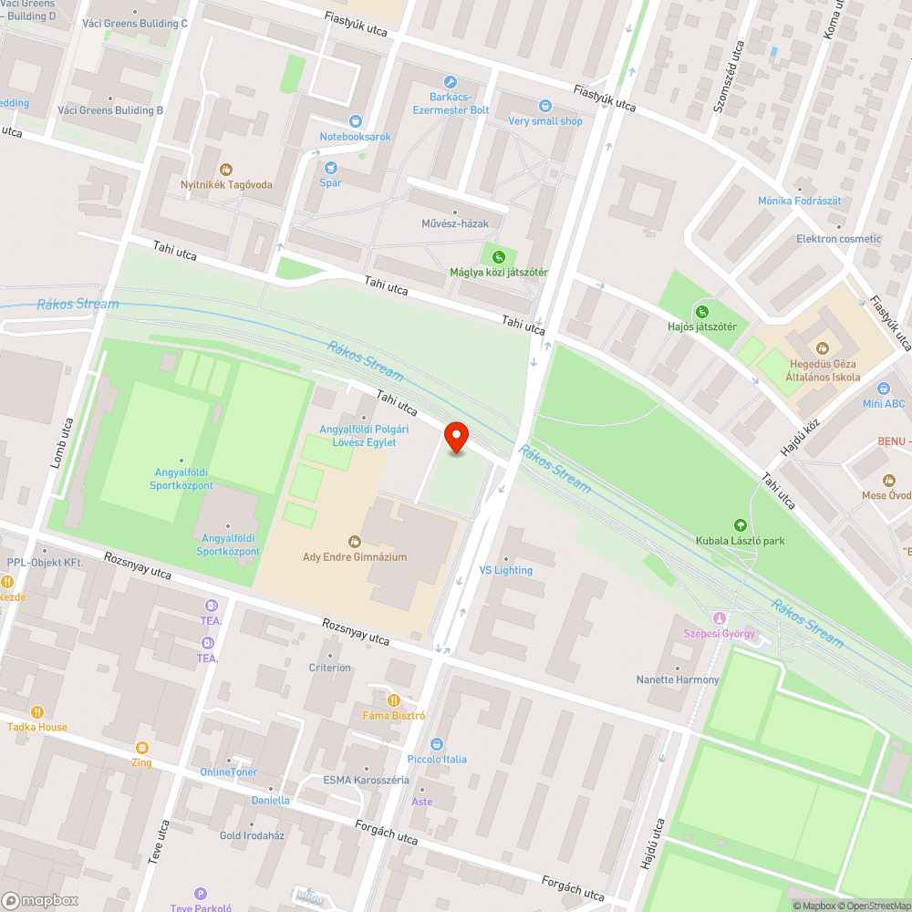 Rákos-patak hídjánál a kerékpársáv gyakorlatilag megszűnik bejelentés helye