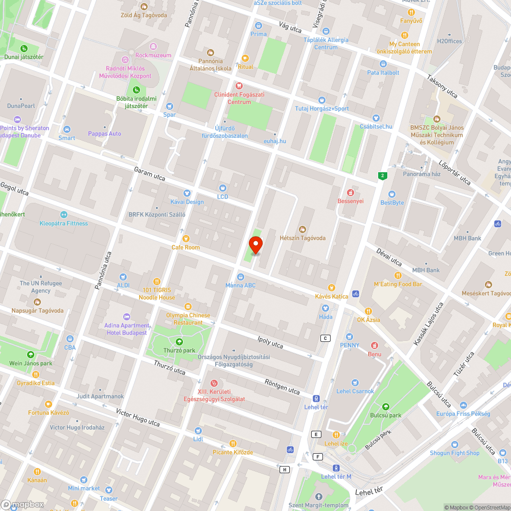 Kiégett lámpa bejelentés helye