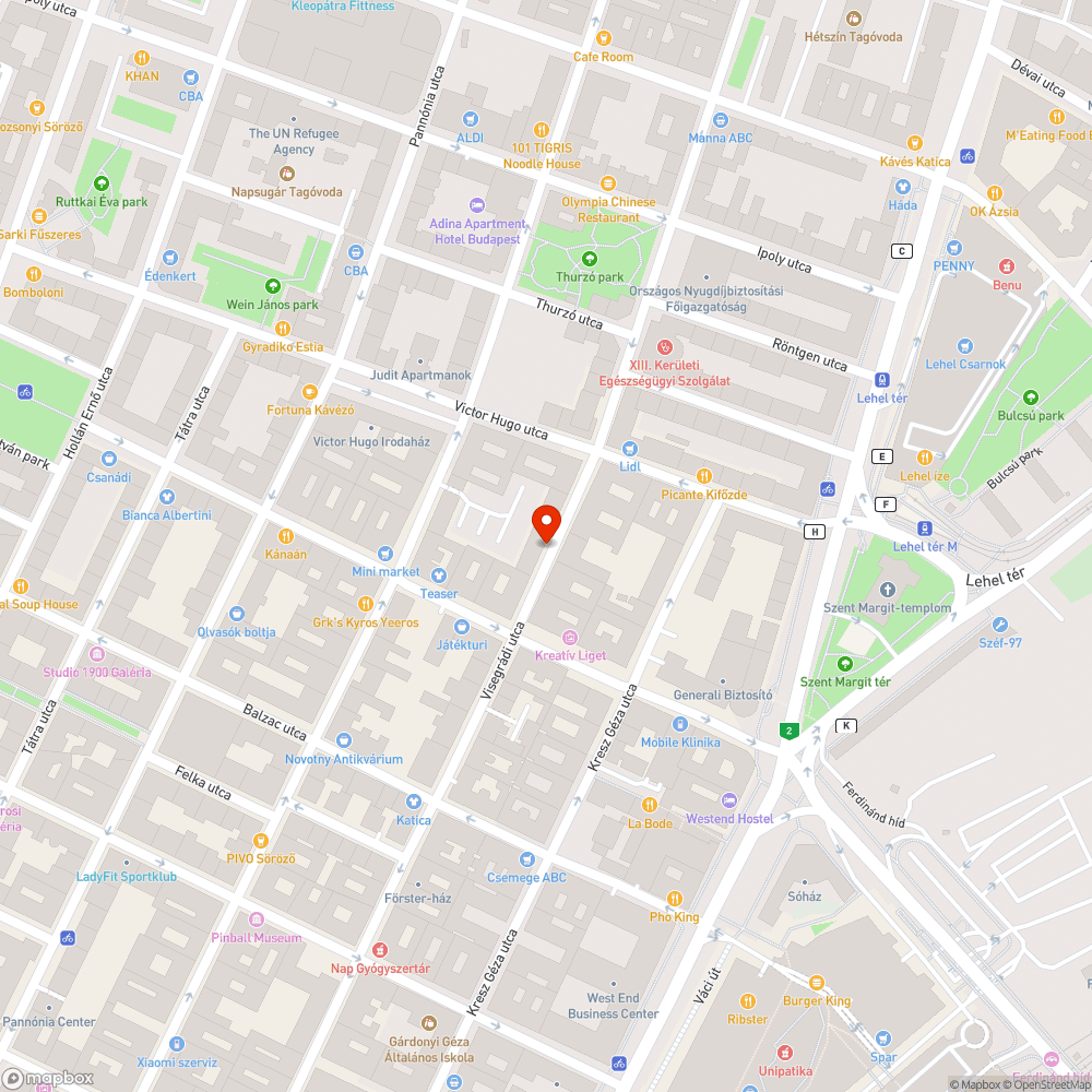 Kiégett lámpa bejelentés helye