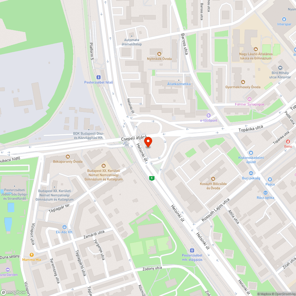 Kitört fatámasz bejelentés helye