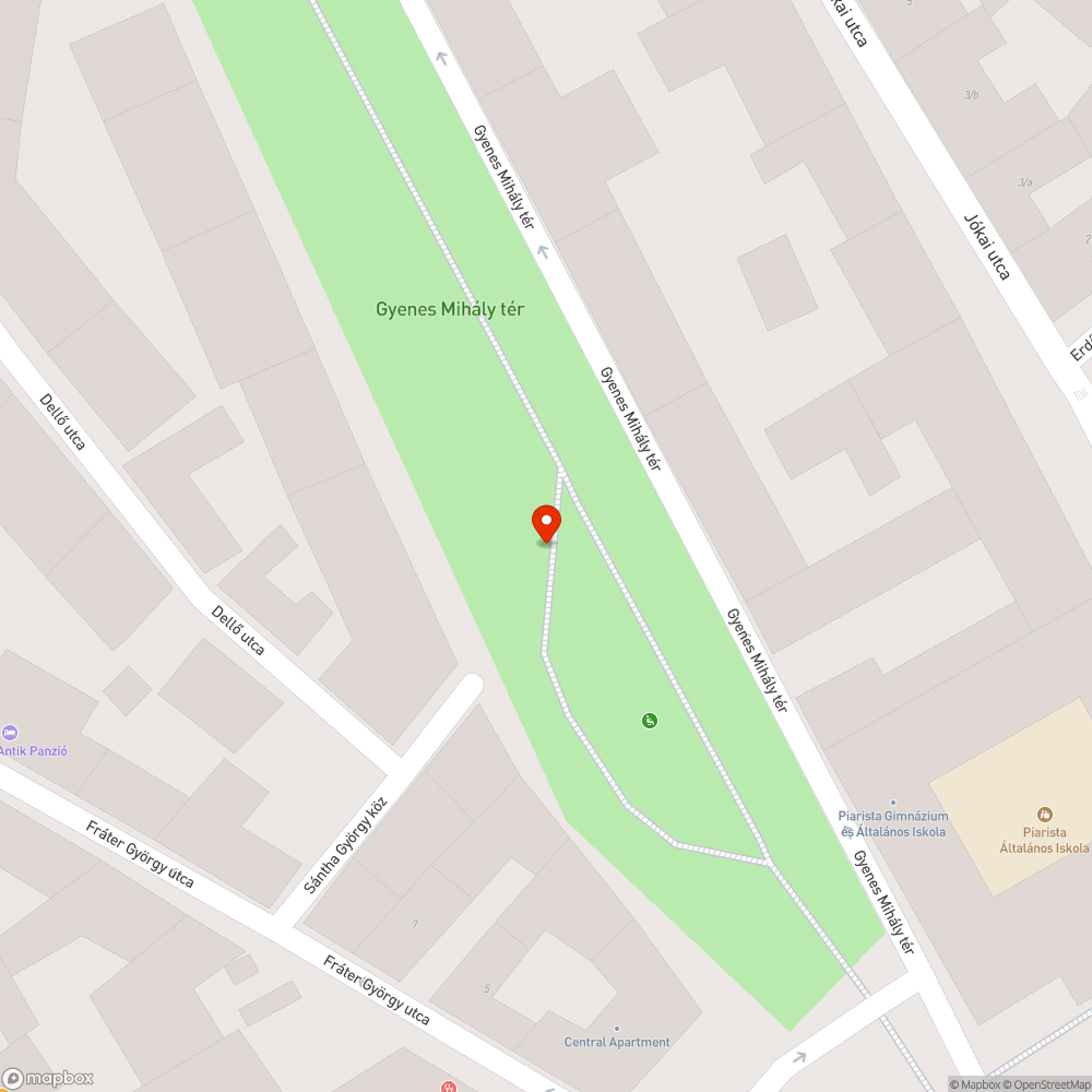 Gödör a kerékpárút közepén bejelentés helye