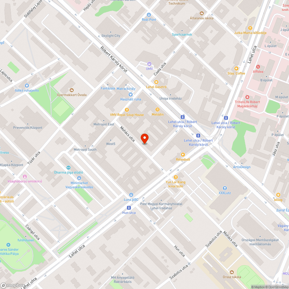 Szemetes utca bejelentés helye