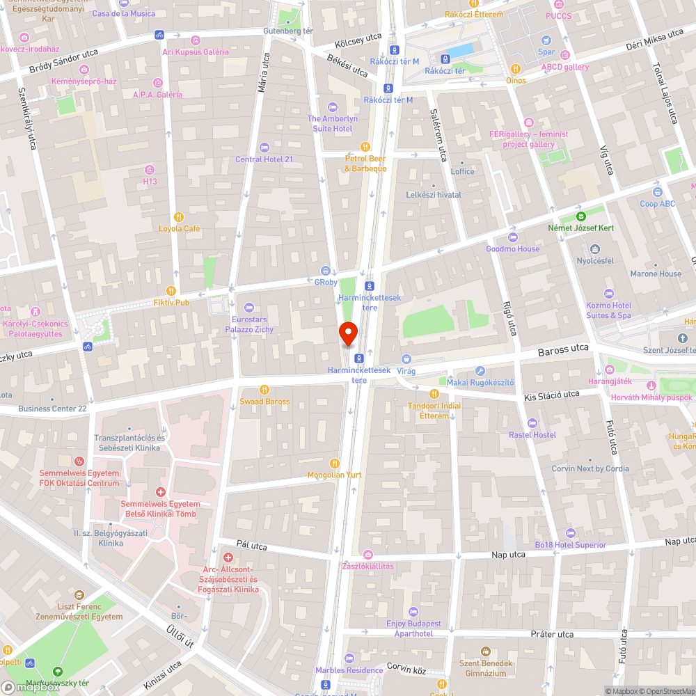 Elhagyott kerékpár bejelentés helye