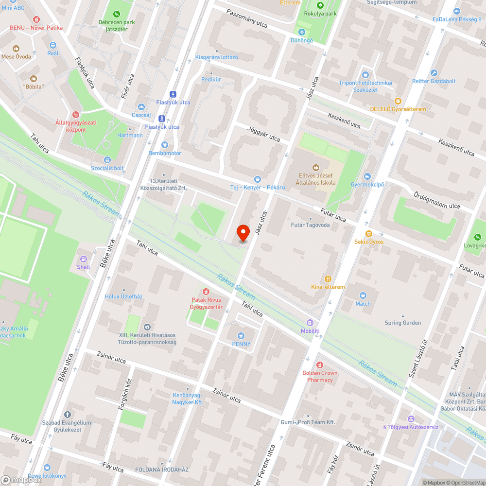 Összegraffitizett telefonfülke bejelentés helye