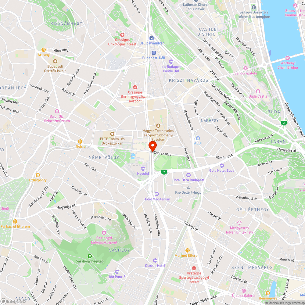 Megdőlt lámpaoszlop bejelentés helye