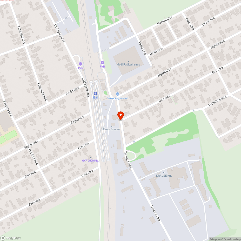 Zöldhulladék a Tolmács utca árkában bejelentés helye