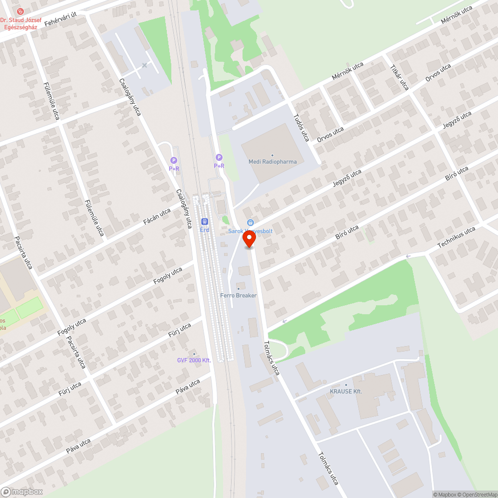 A Tolmács utca árkát benőtte a gaz bejelentés helye