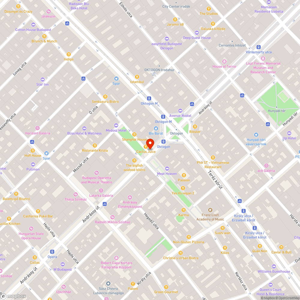 Elhajlott oszlop az Oktogonnál bejelentés helye