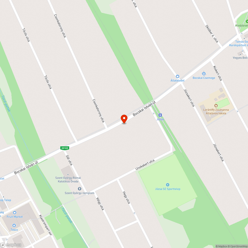 Elhajlított buszmegálló tábla bejelentés helye