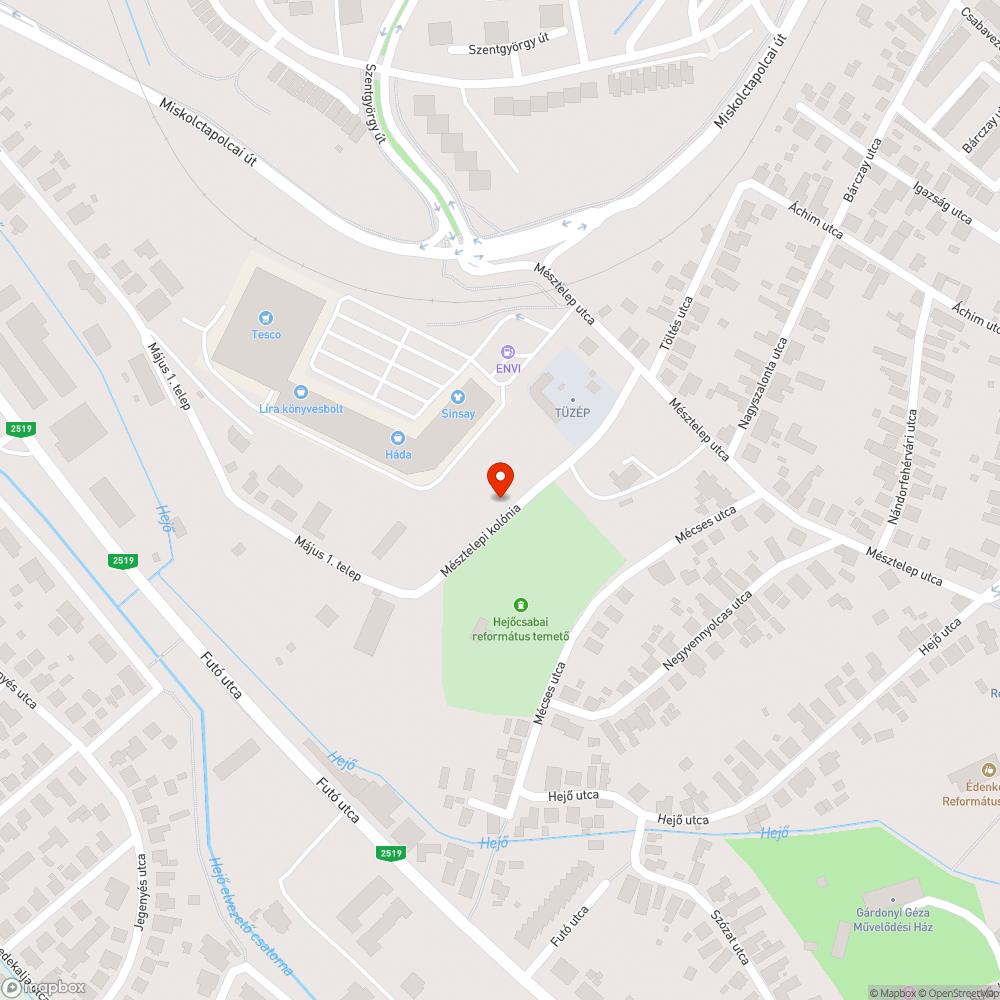 Illegális hulladéklerakó bejelentés helye